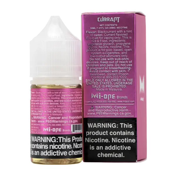 BUY 1 GET 1 FREE Currant Mi-Salt | Vape Amazon India Mi-Salt